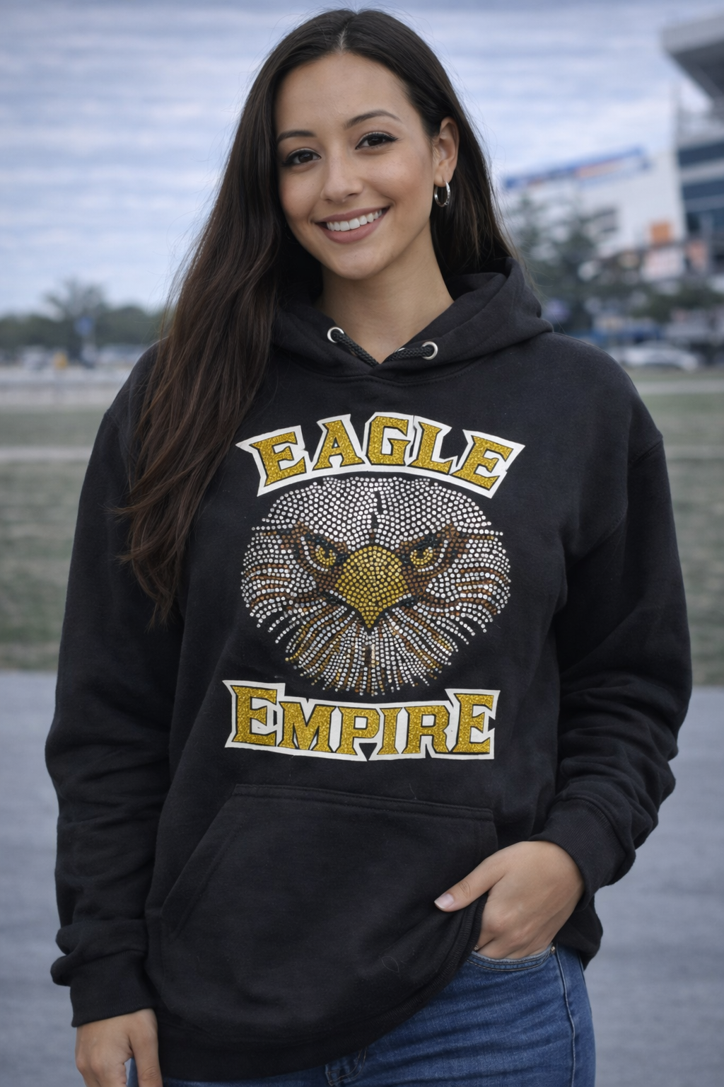 EHS Eagle (Rhinestone Hoodie)