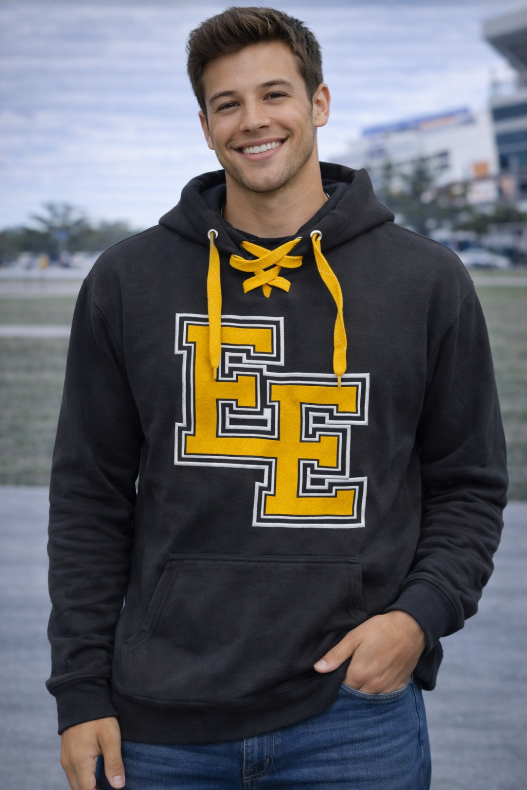 EHS Eagles (Lace-Up Hoodie)
