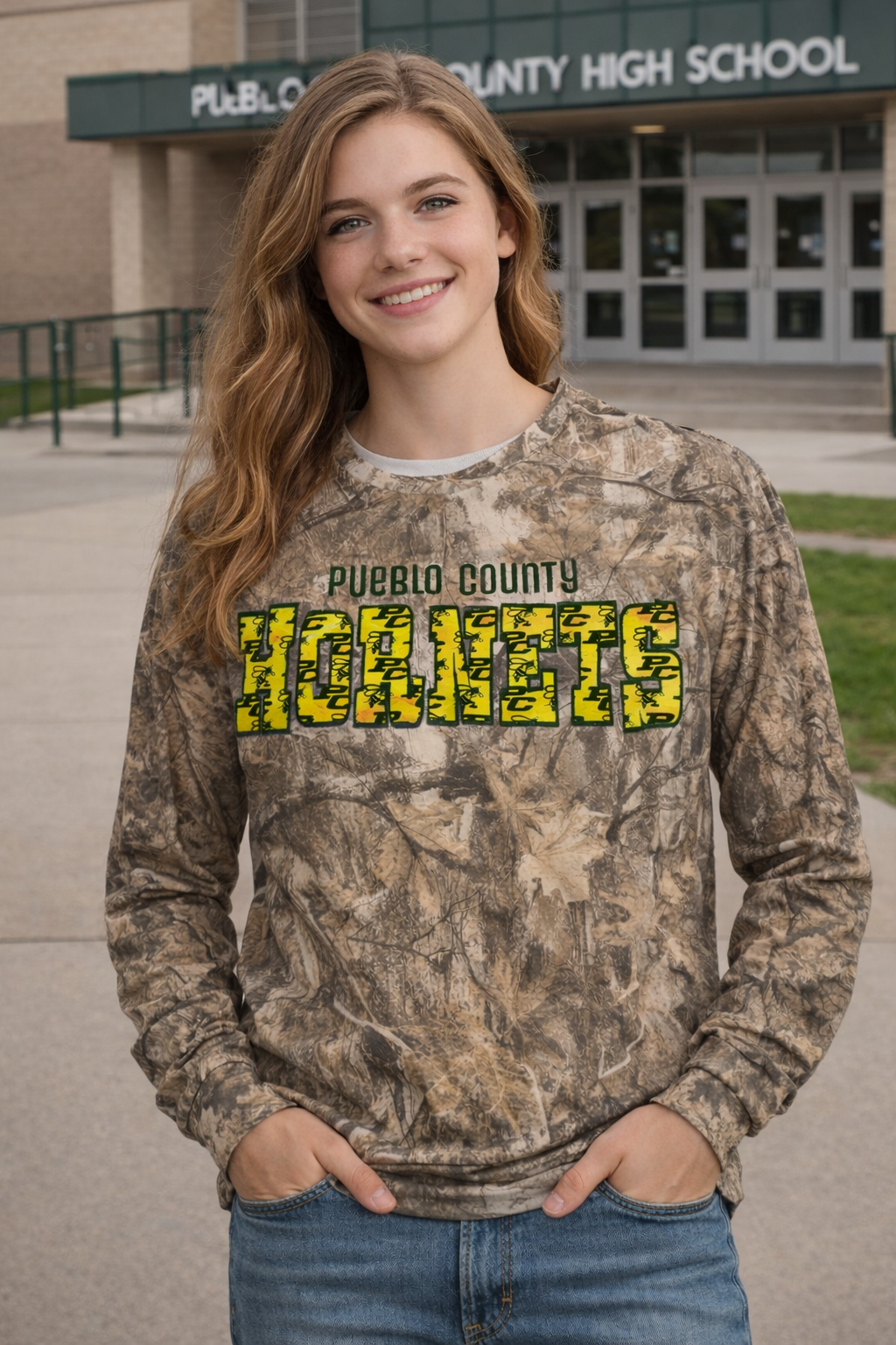 Camo crewneck